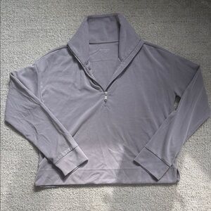 Athleta Lavender Quarter-Zip Sweatshirt